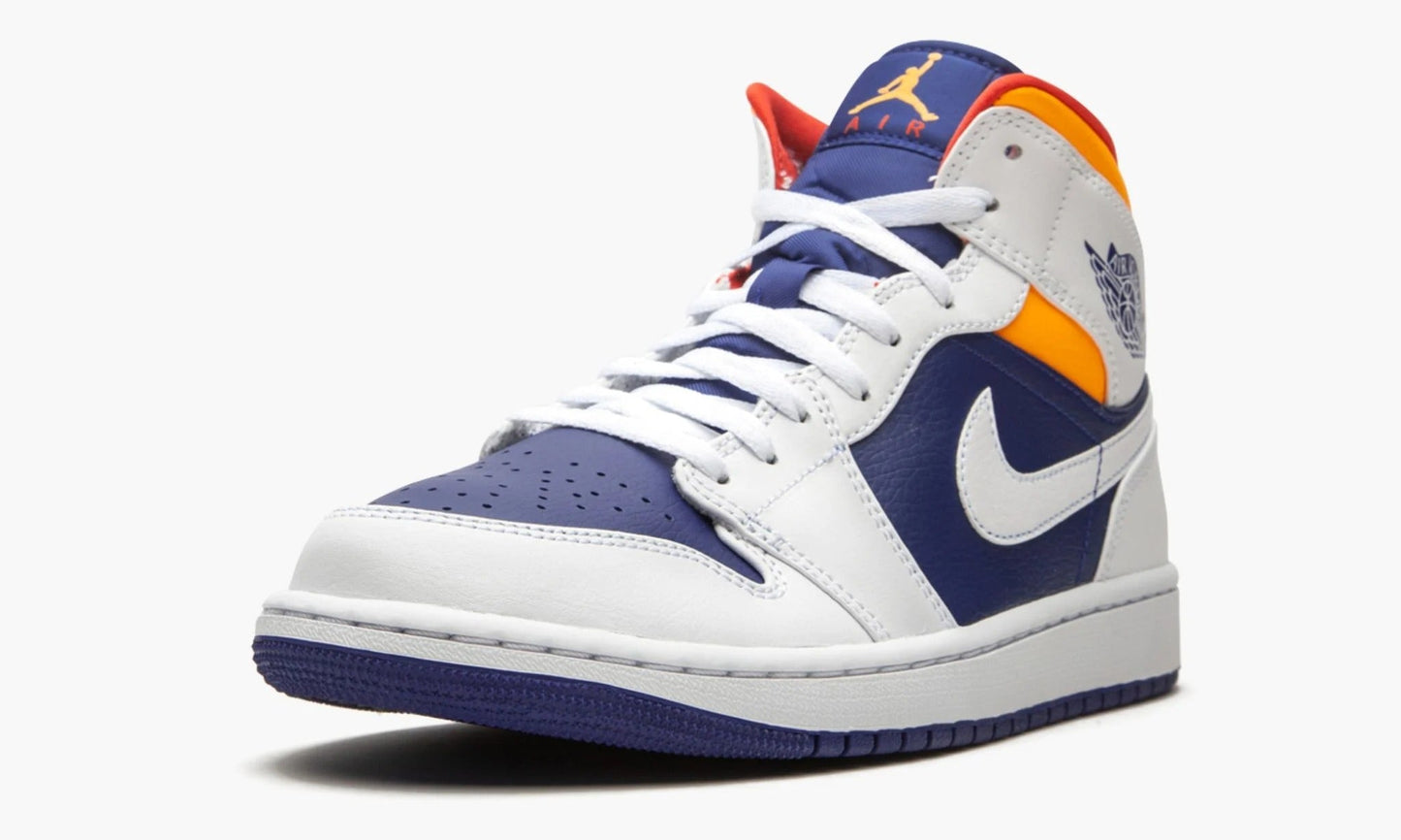 Air Jordan 1 Mid Royal Blue Laser Orange - 554724 131 | The Sortage