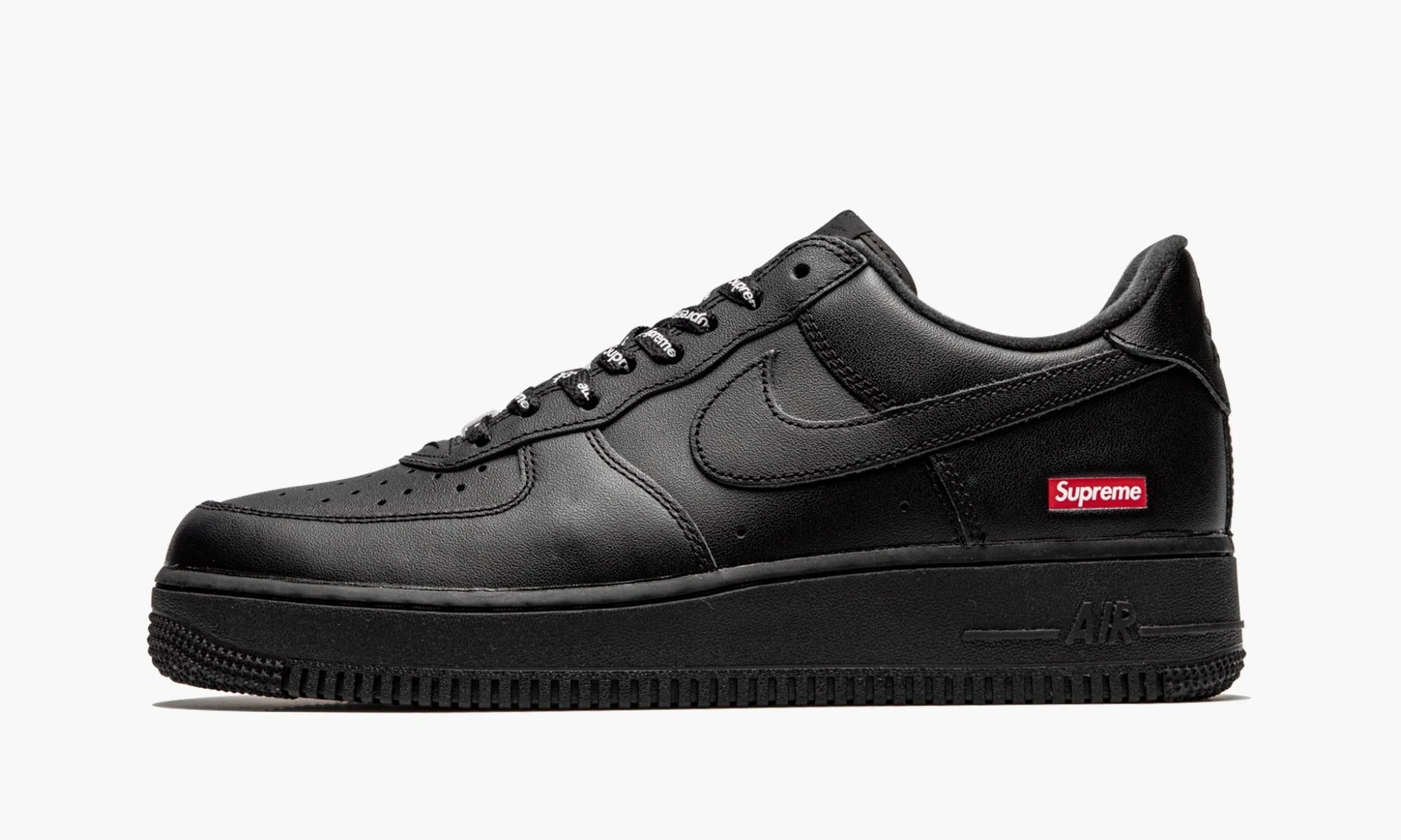 Size 10.5 Nike Air Force 1 Low x Supreme Box Logo Black