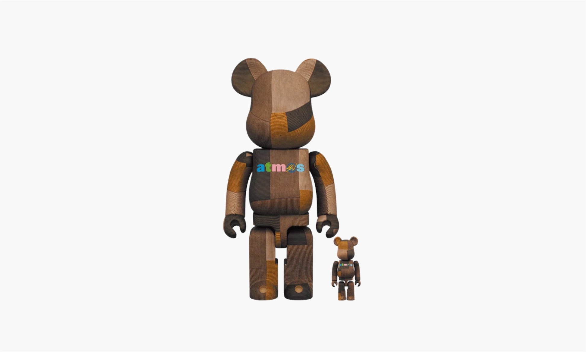 Bearbrick x atmos x Sean Wotherspoon 100% and 400% Set Brown | The Sortage