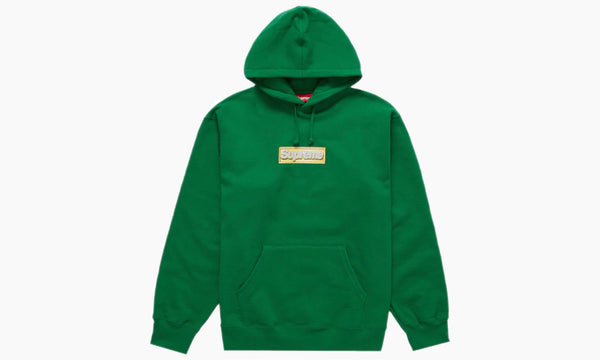 Supreme Bling Box Logo Hooded Sweatshirt Green | The Sortage
