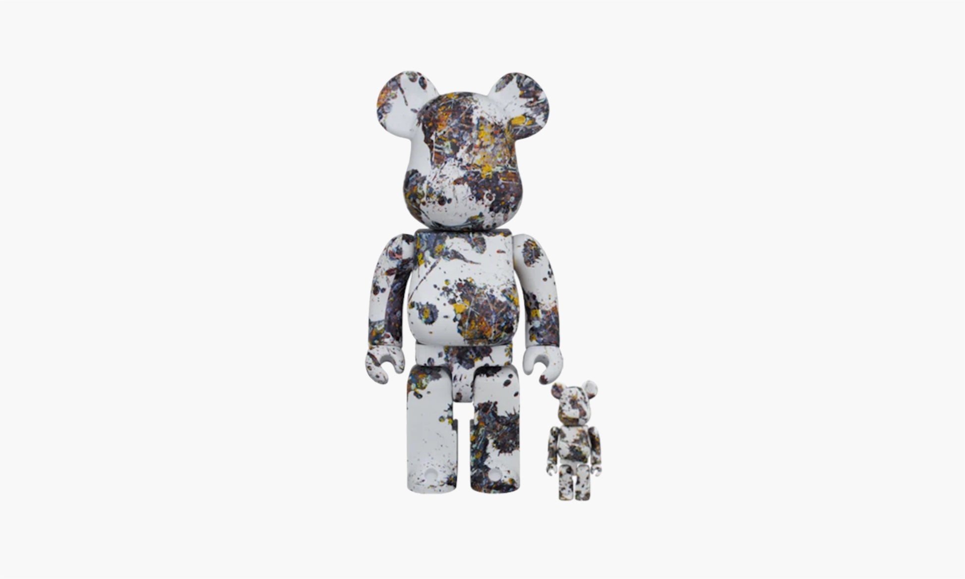 Bearbrick Jackson Pollock Studio Splash 100% & 400% Set | The Sortage