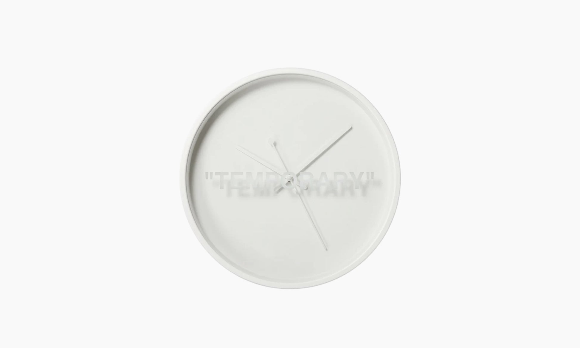 Virgil Abloh x IKEA MARKERAD TEMPORARY Wall Clock White | The Sortage