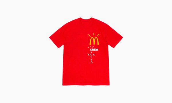 Travis Scott x McDonald's Crew T-shirt Red | The Sortage