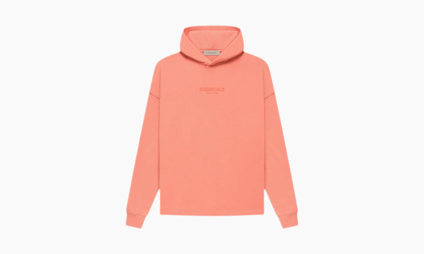 Fear of God Essentials Relaxed Hoodie Coral | The Sortage