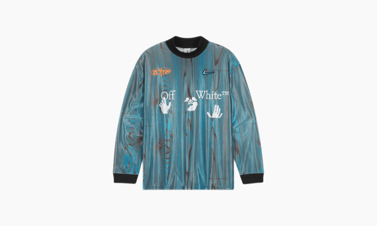 Off-White x Nike 001 Soccer Jersey Blue | The Sortage