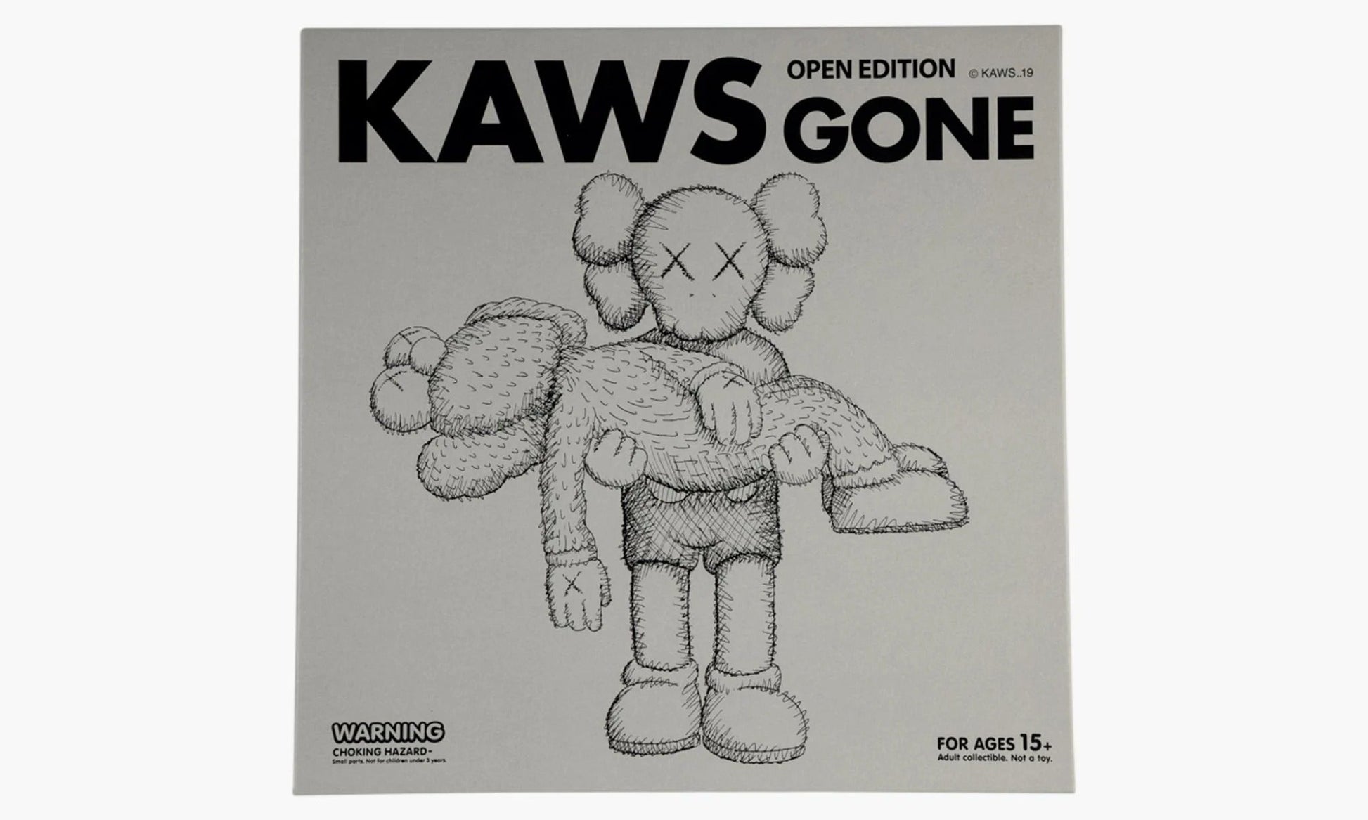 KAWS Gone Figure Grey FW19 - KAWS044 | The Sortage