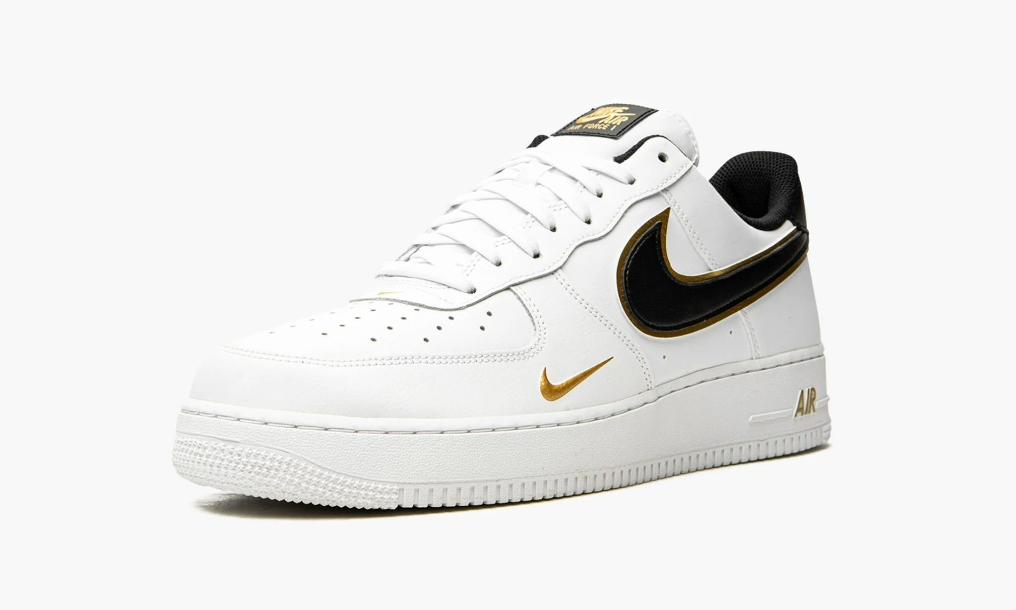 Nike air force 1 cheap white and metallic gold