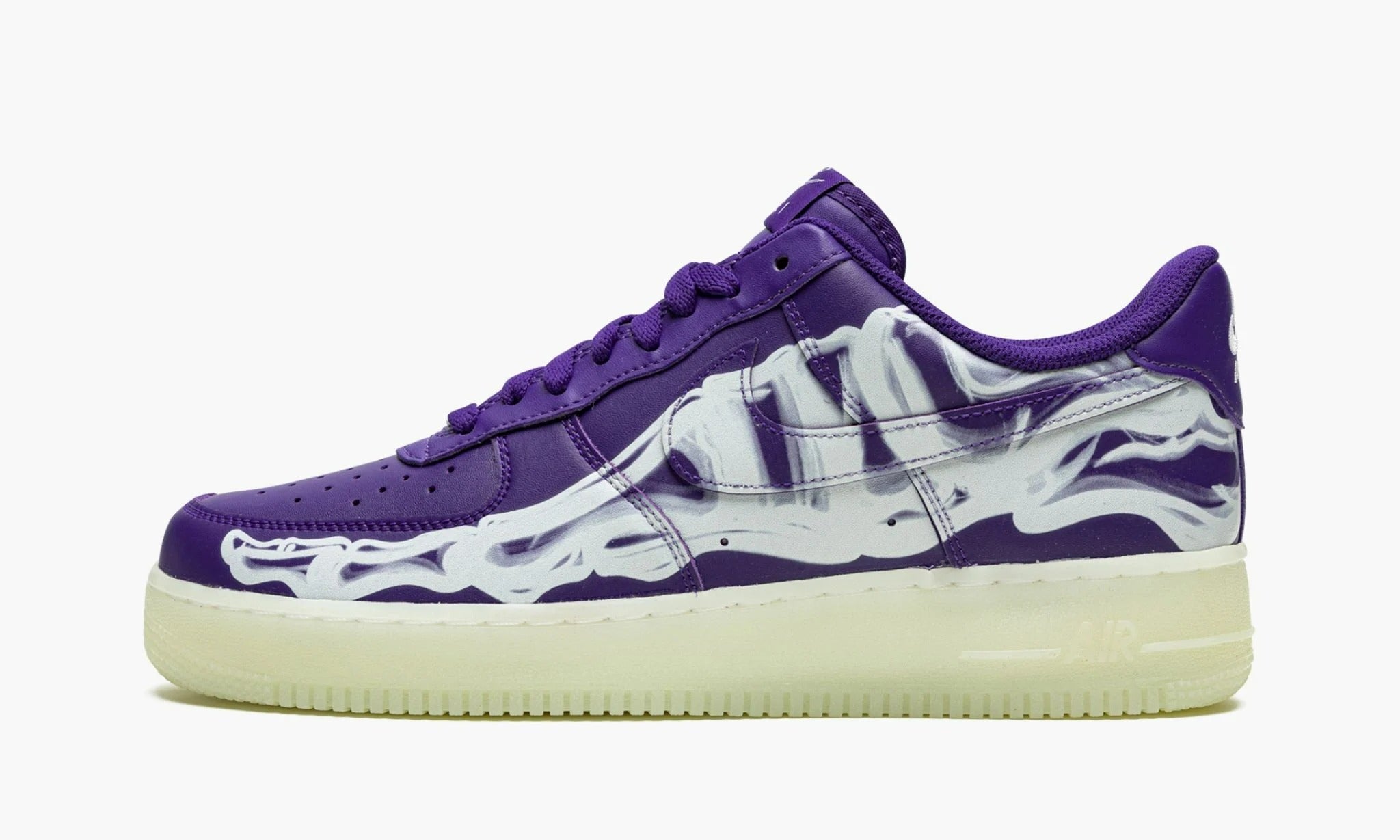 Air Force 1 Low 07 QS Purple Skeleton Halloween 2021