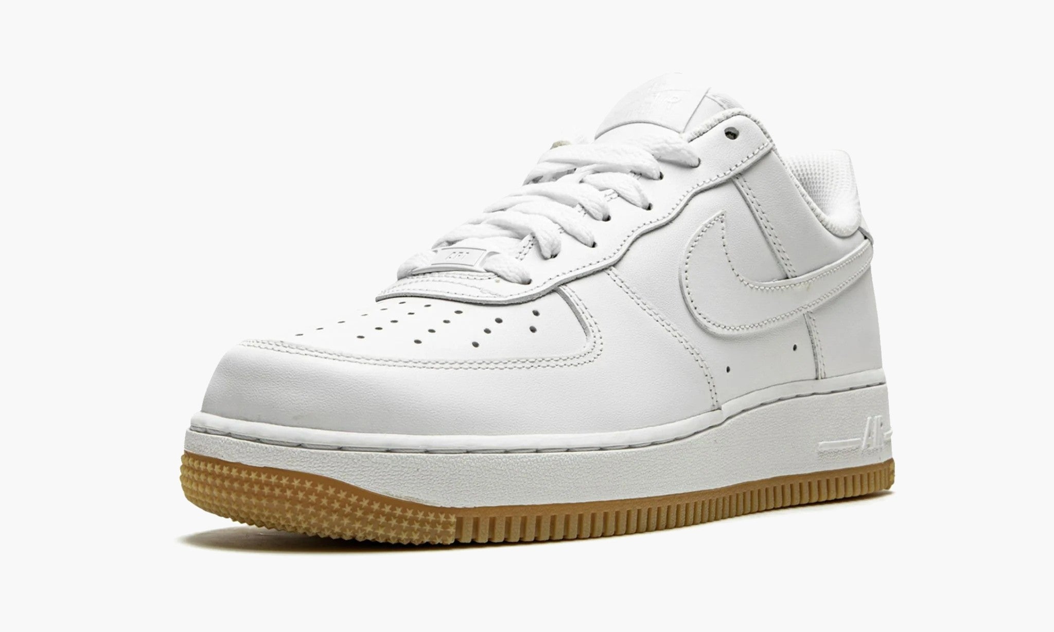 Nike air force 1 white brown sole sale