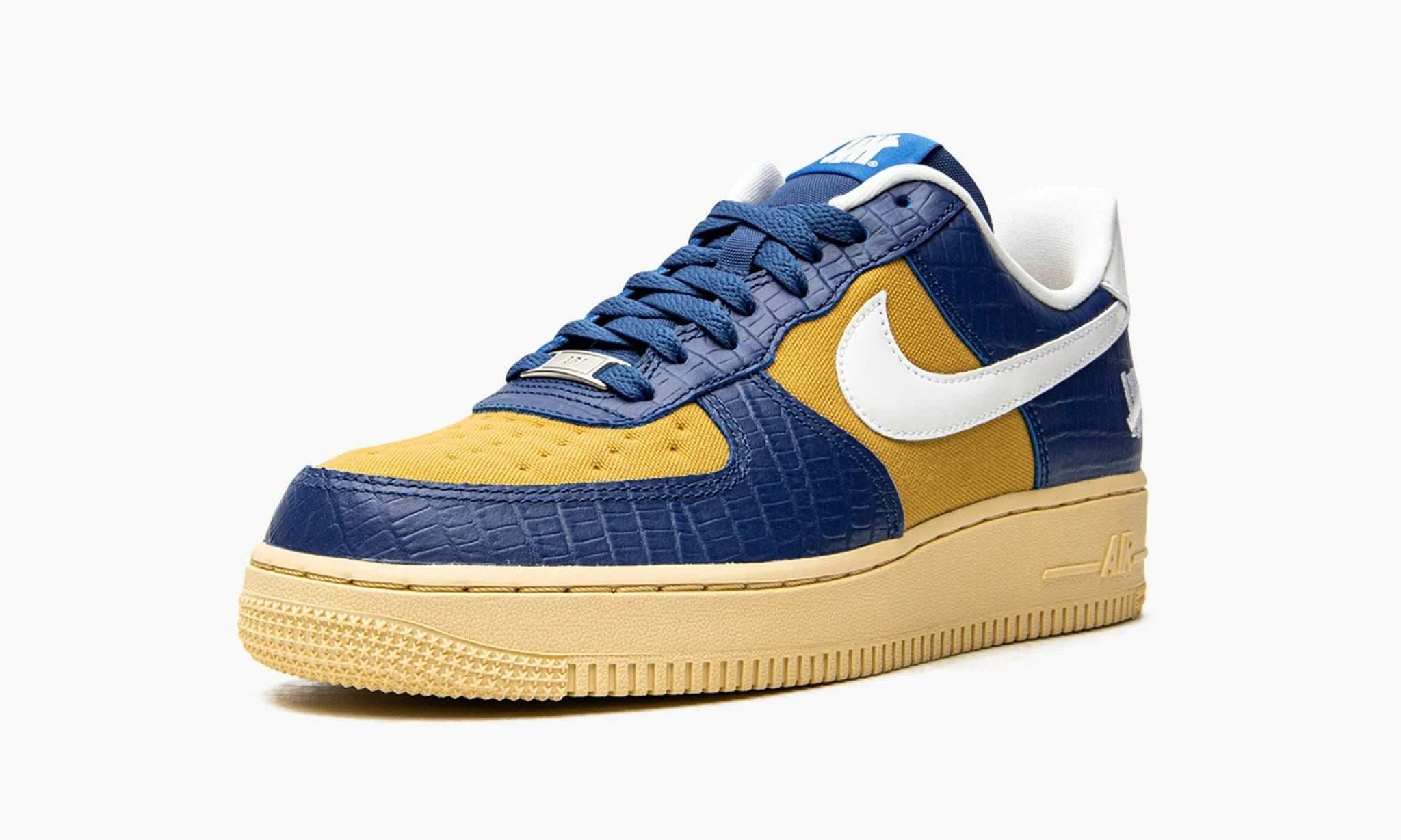 Nike air force 1 outlet womens blue and yellow