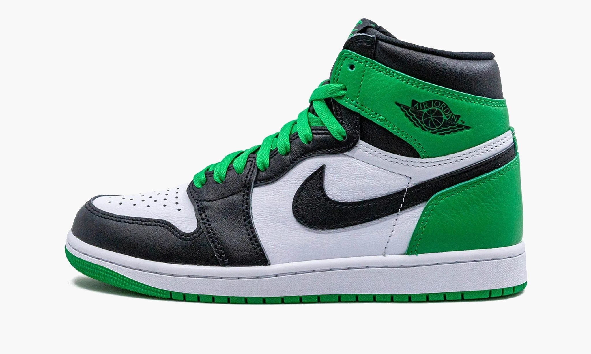 Black and green on sale air jordan 1