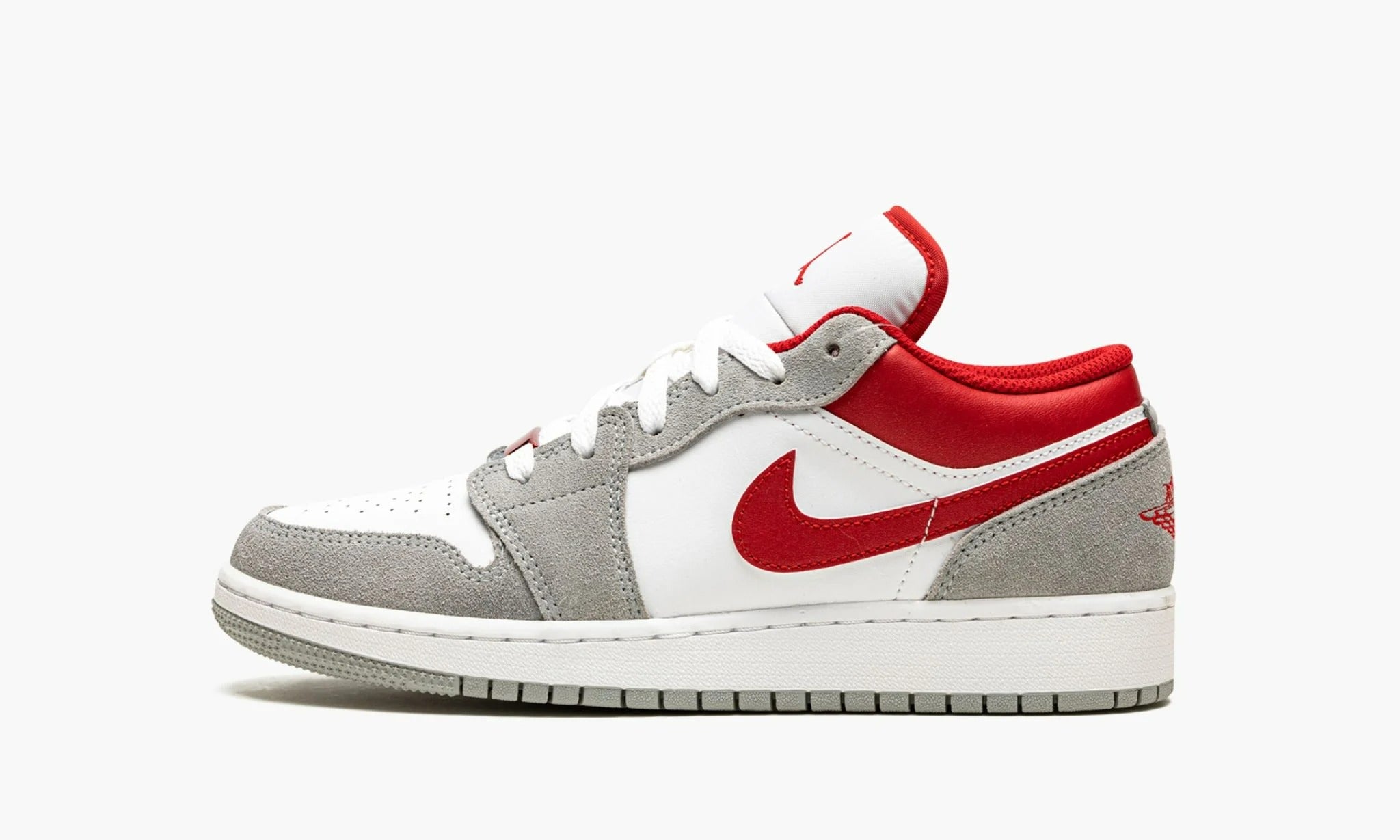 Air Jordan 1 Low SE GS Smoke Grey Gym Red