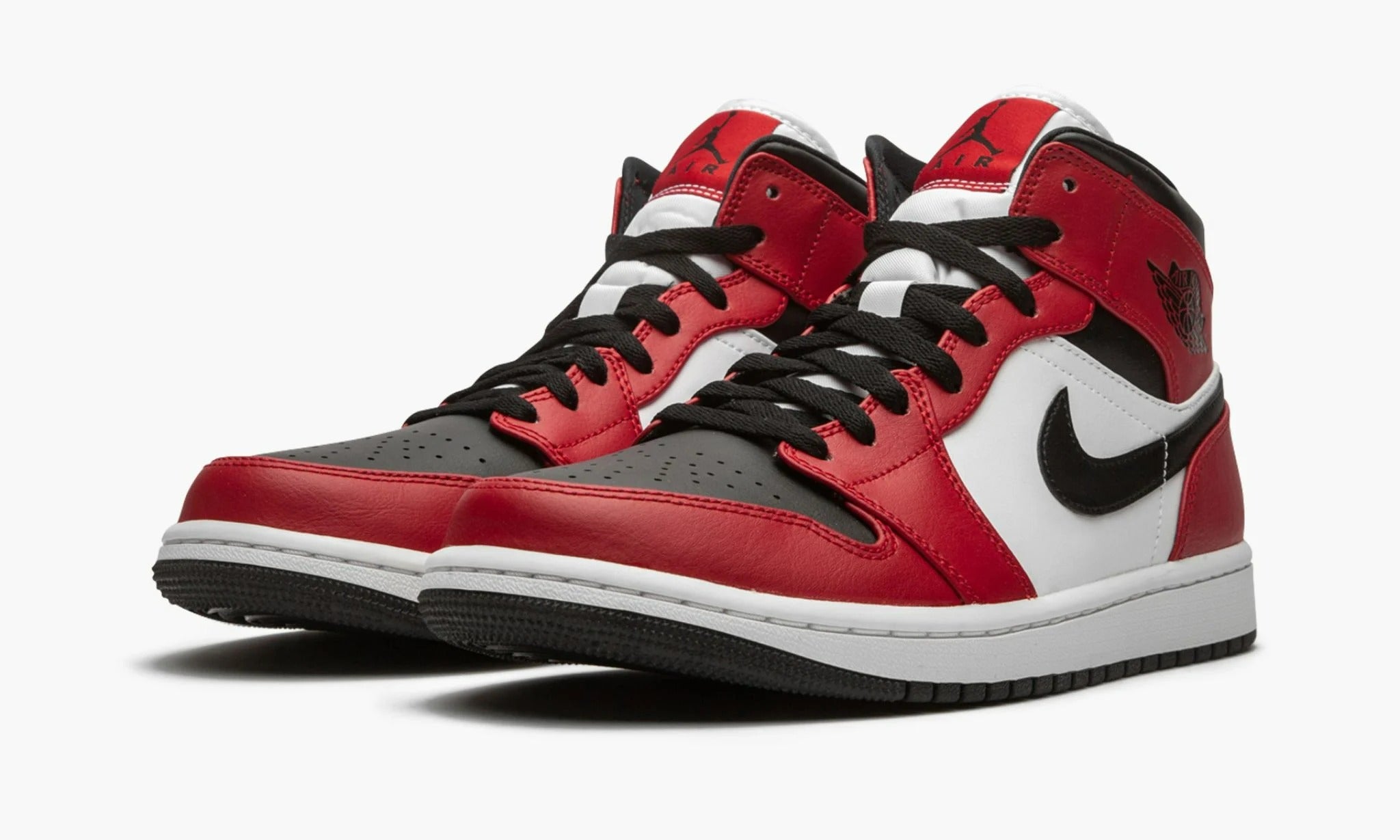 Air Jordan 1 Mid Chicago Black Toe - 554724 069 | The Sortage