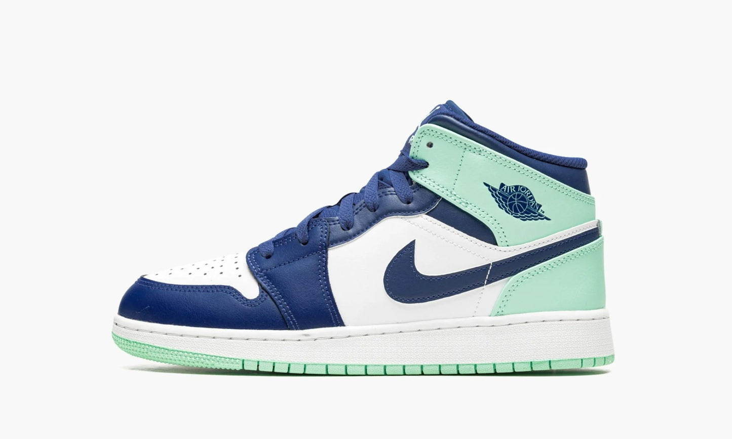 Air Jordan 1 Mid GS Blue Mint - 554725 413 | The Sortage 