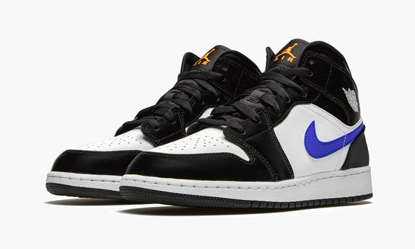 Air Jordan 1 Mid GS Black Racer Blue White - 554725 084 | The Sortage