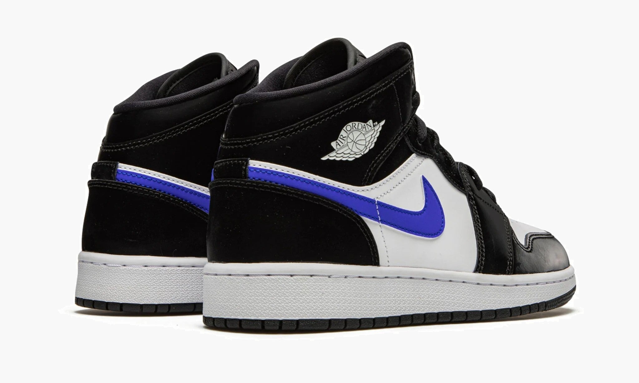 Air Jordan 1 Mid GS Black Racer Blue White - 554725 084 | The Sortage