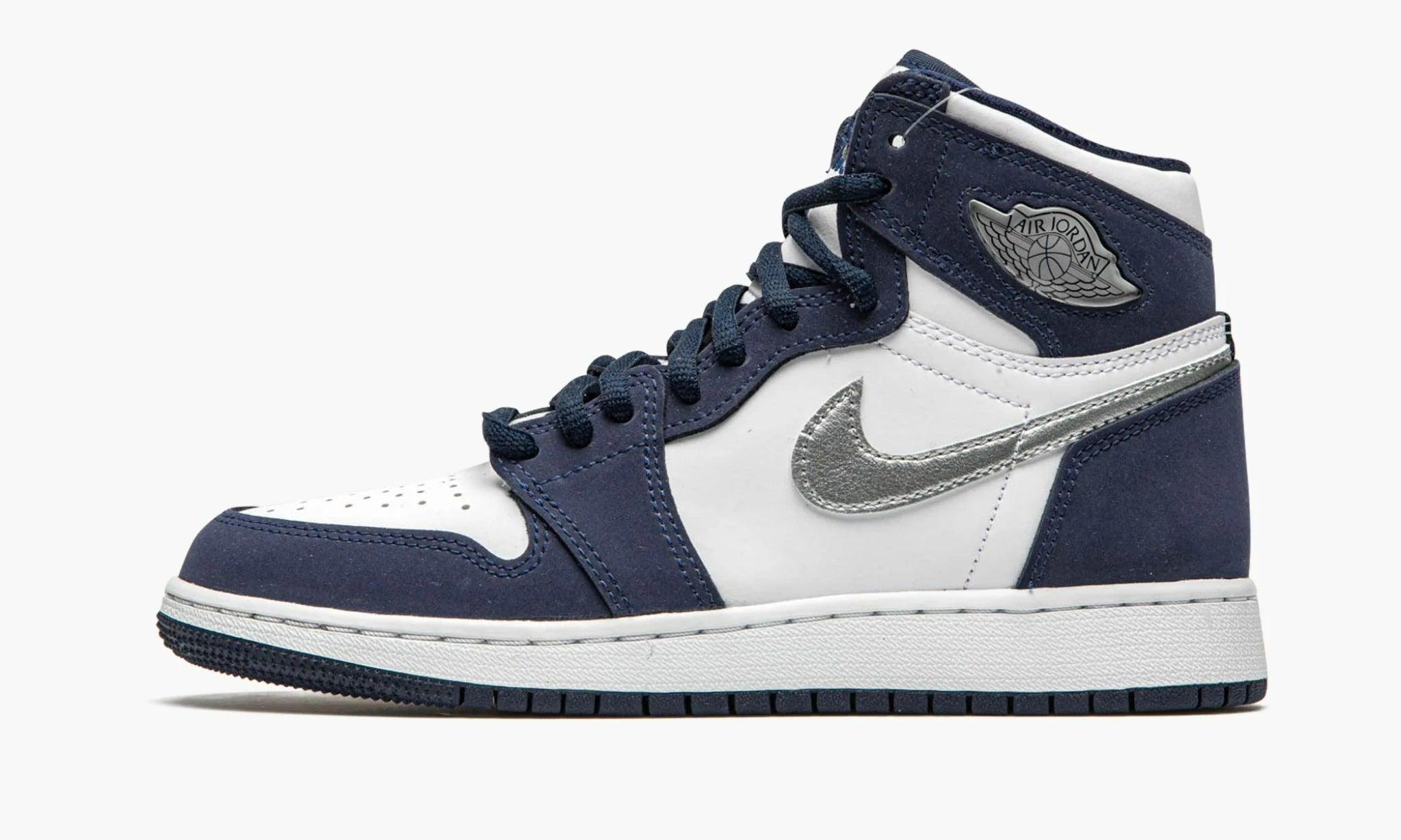 Nike air jordan 1 on sale retro high gs navy white