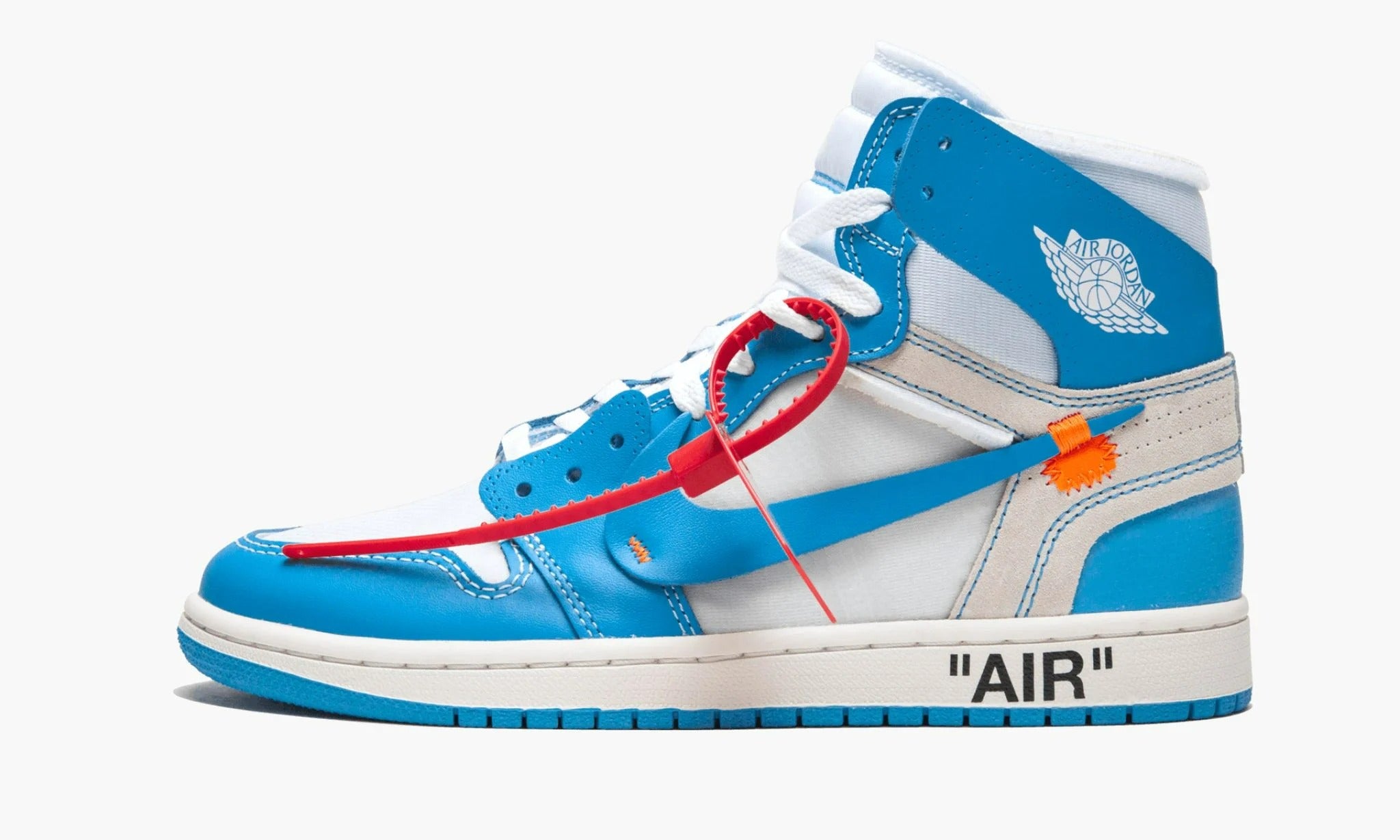 Air Jordan 1 High Off White University Blue AQ0818 148 The Sortage