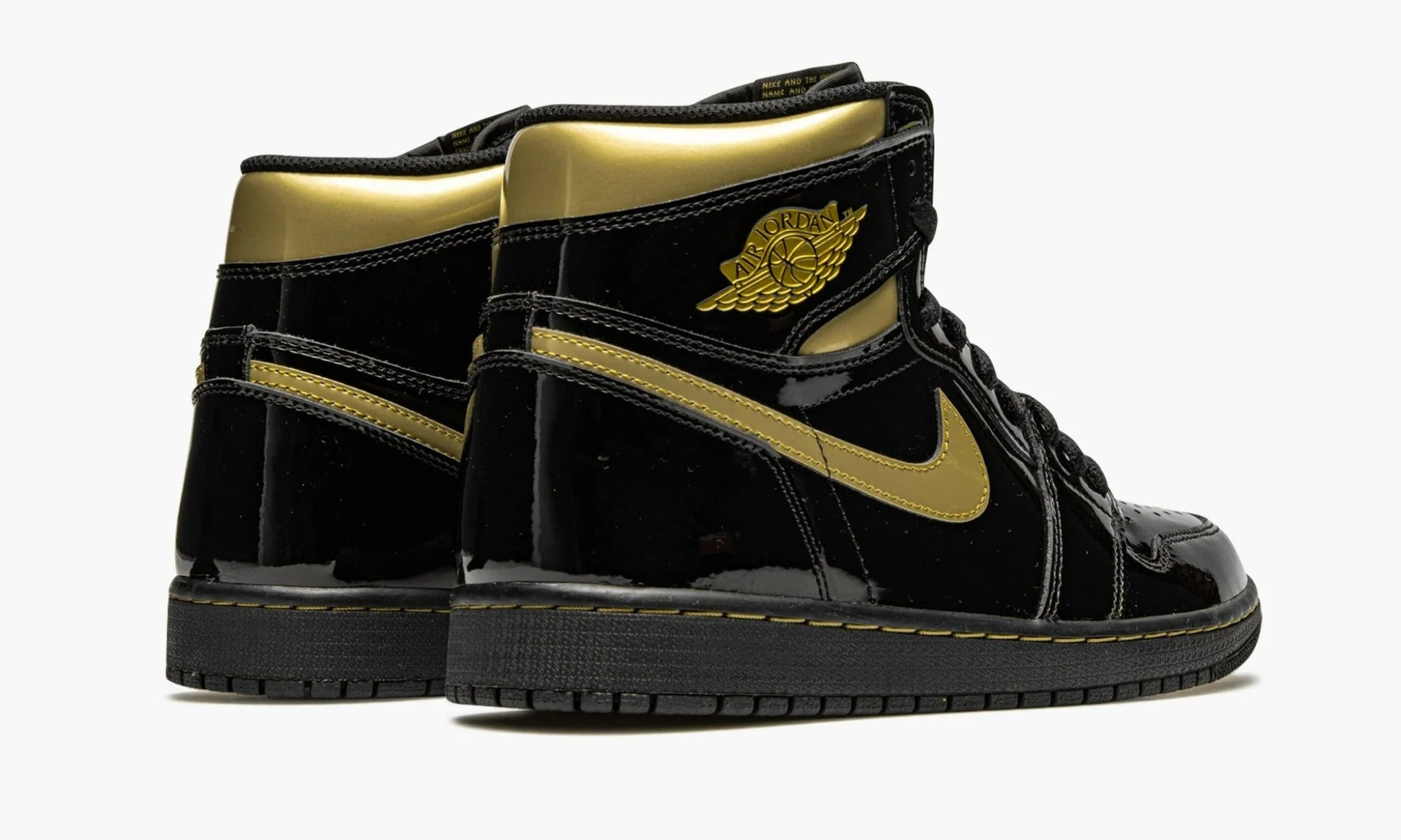 Retro jordan 1 black and sale gold