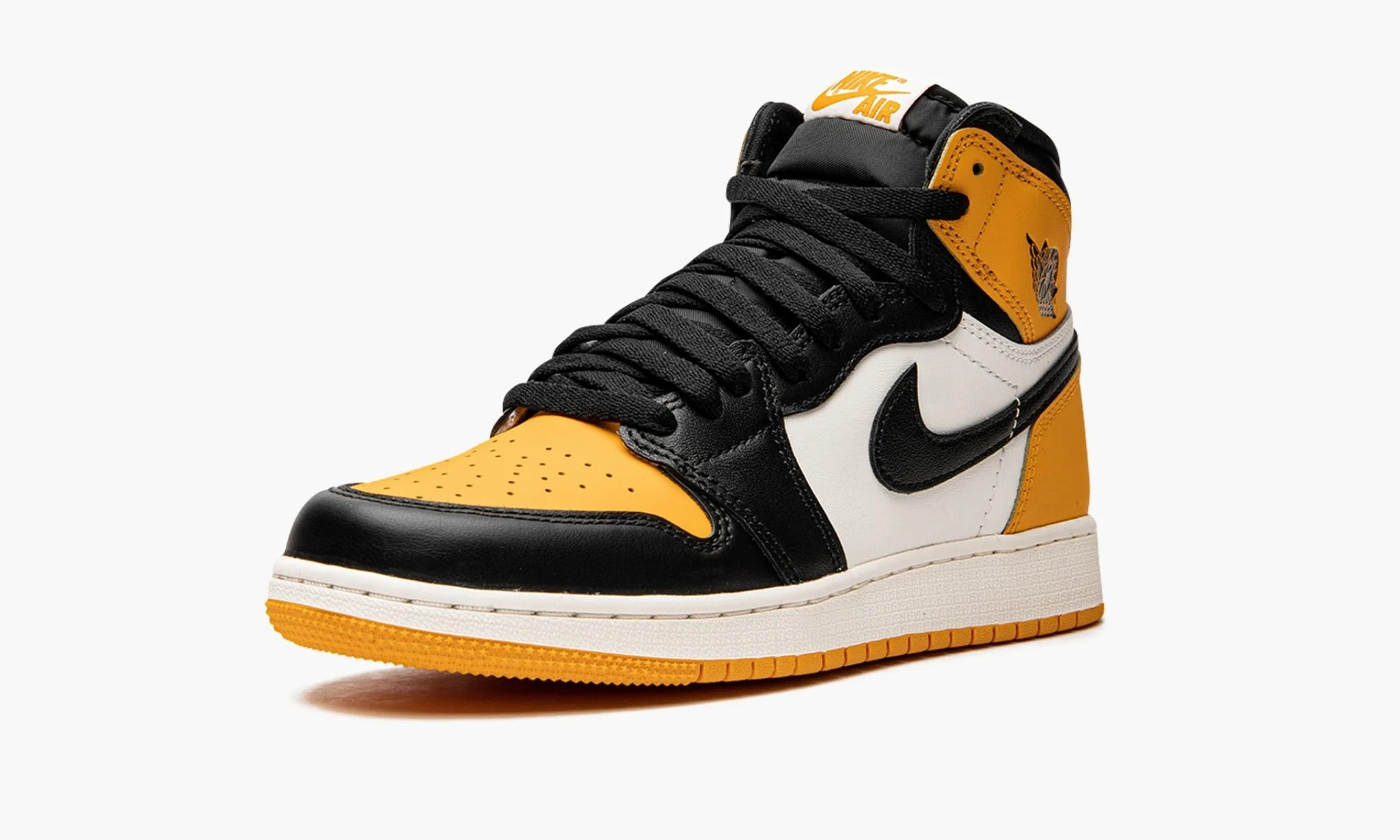 Yellow toe clearance mid jordan 1