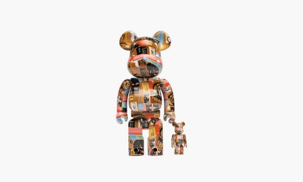 Bearbrick Andy Warhol x Jean Michel Basquiat #2 100% and 400% | The Sortage