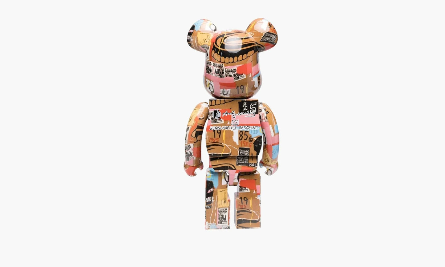 Bearbrick Andy Warhol x Jean Michel Basquiat #2 1000% | The Sortage