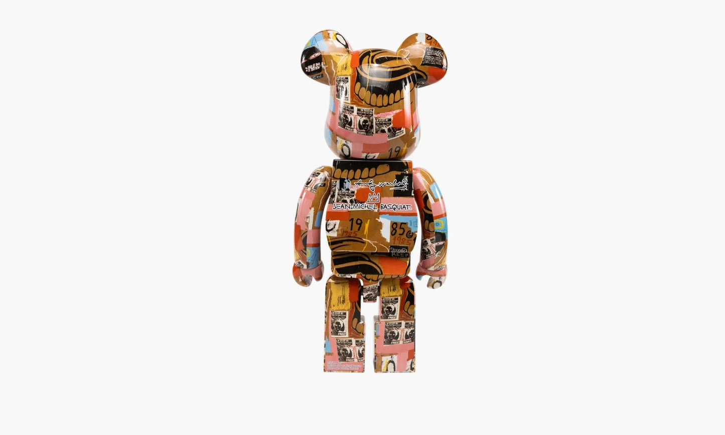 Bearbrick Andy Warhol x Jean Michel Basquiat #2 1000% | The Sortage