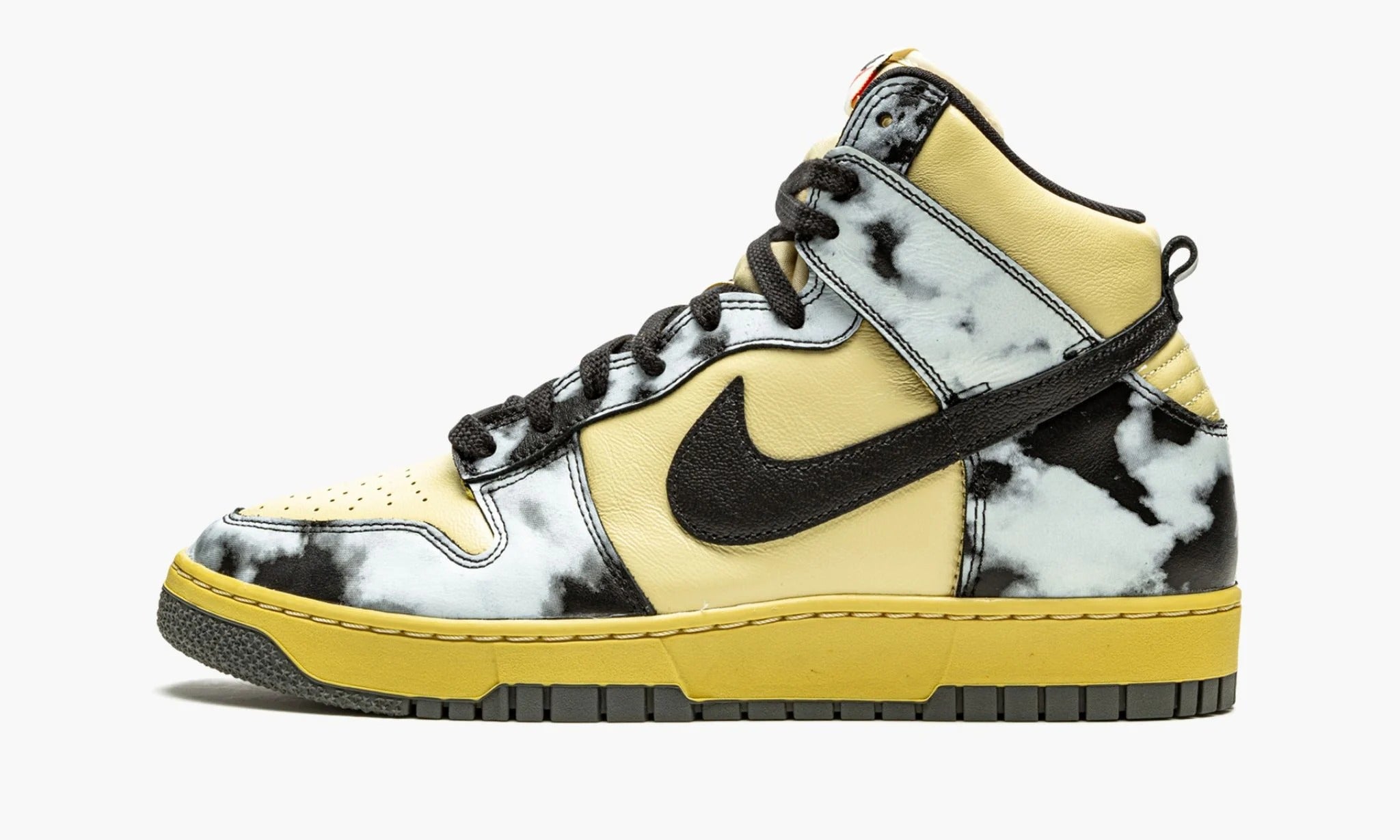 Nike high top black and yellow best sale