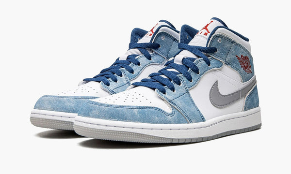 Air Jordan 1 Mid French Blue Fire Red - DN3706 401 | The Sortage