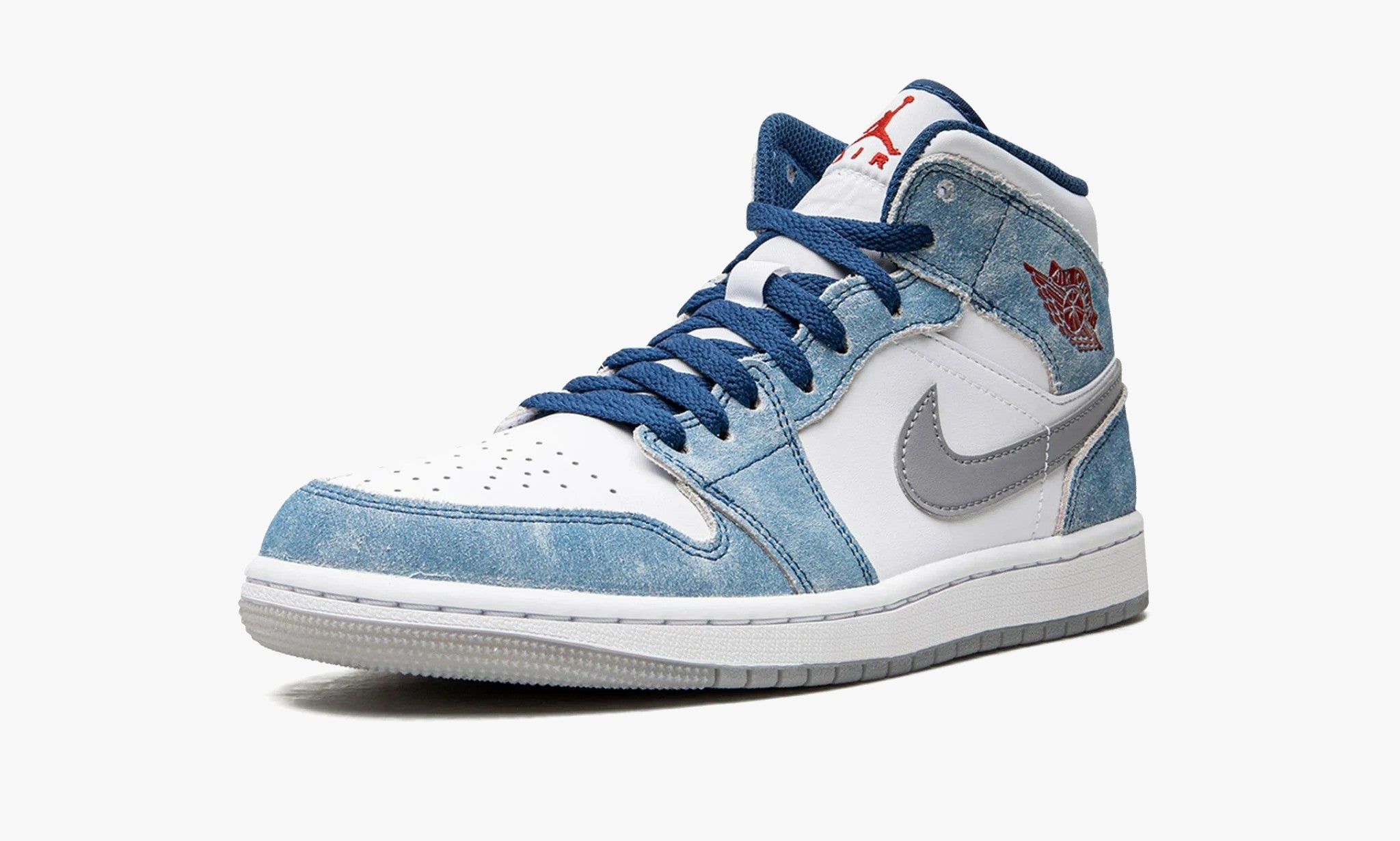 Air jordan 1 blanche bleu 2024 rouge