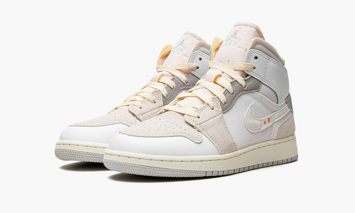 Air Jordan 1 Mid GS Craft Inside Out White Grey - DQ3726 100 | The Sortage