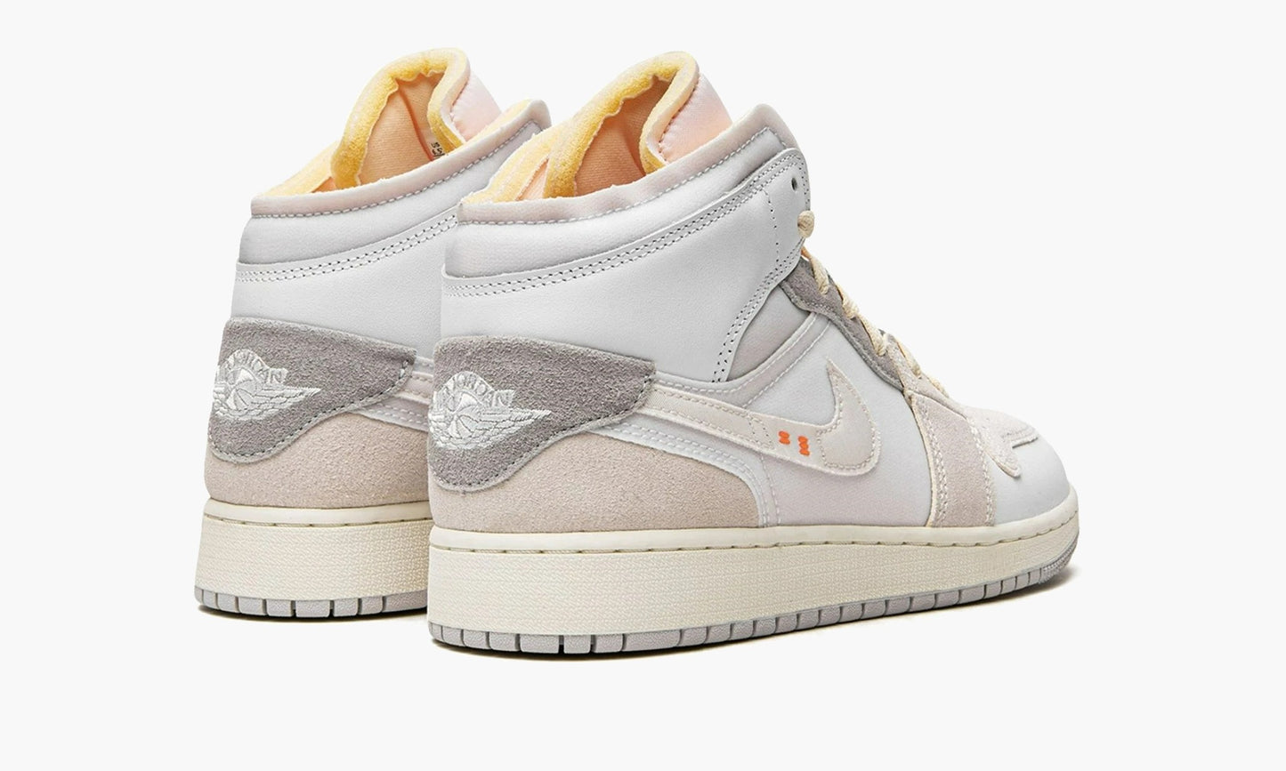 Air Jordan 1 Mid GS Craft Inside Out White Grey - DQ3726 100 | The Sortage