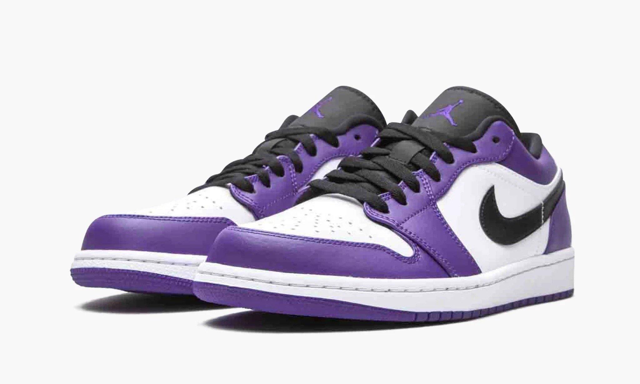 Air Jordan 1 Low Court Purple 553558 500 The Sortage US 12.5