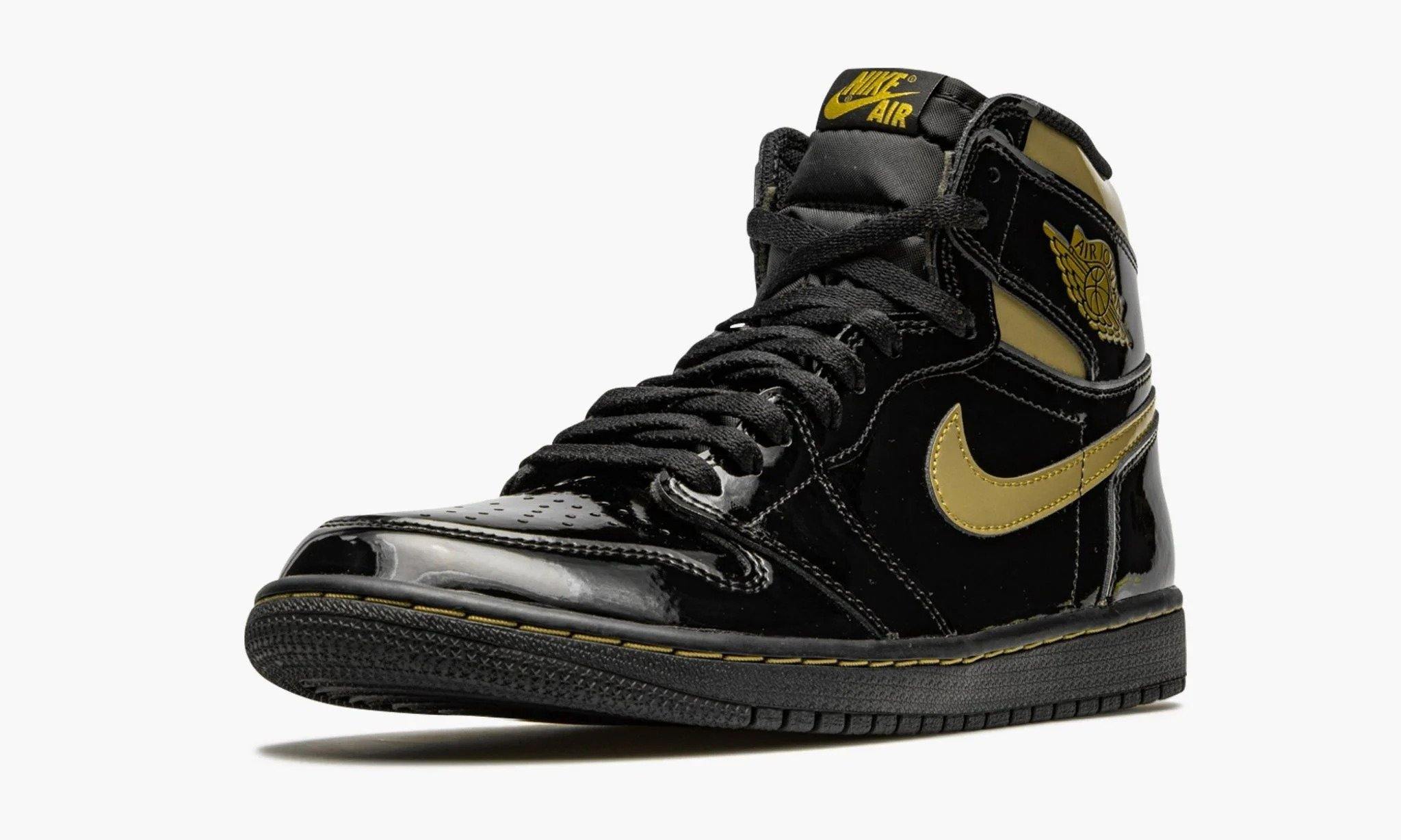 Black and 2025 metallic gold jordans