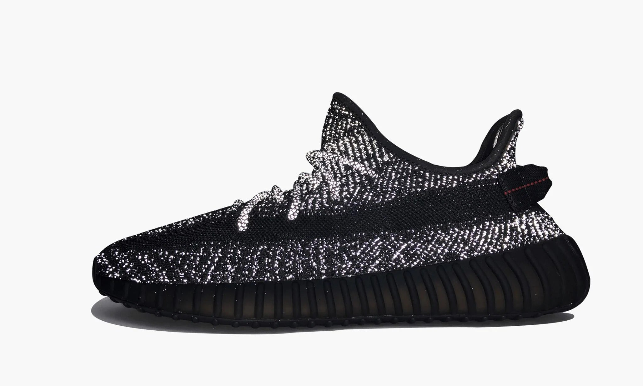 Black cheap yeezys reflective